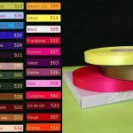 Rubans tissu satin 15mm x 100m Ribambelle MIF blanc rouge noir chocolat lie de vin orange vert jaune caramel