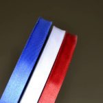 Rubans tissu satin 10mm x 100m une face ribanbel fabriqué en france MIF