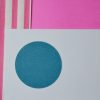 Etiquettes adhésives Rondes kraft couleur rose rouge bleu fuchsia mer lavande vert