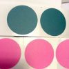 Etiquettes adhésives Rondes kraft couleur rose rouge bleu fuchsia mer lavande vert