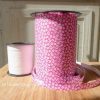 Rubans Bolducs Fleurs Fantaisie Bobines 225M Fabriquées en France 10mm Rose Vert Bleu Rouge MIF