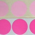 Etiquettes adhésives Rondes kraft couleur rose rouge bleu fuchsia mer lavande vert