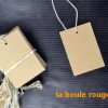 Etiquettes à fil en kraft (Exclusif !) fabrication française 39*55mm MIF