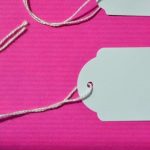 Etiquettes à fil coton blanc XS à XL