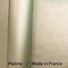 Papier de soie 50 x 75 cm Métallisé Blanc Nacré Or Argent Platine Fab France MIF en mains 20feuilles ou rames