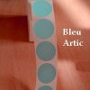 Etiquettes adhésives Rondes kraft couleur rose rouge bleu fuchsia mer lavande vert