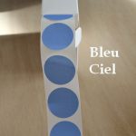 Etiquettes adhésives Rondes kraft couleur rose rouge bleu fuchsia mer lavande vert