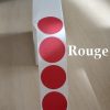 Etiquettes adhésives Rondes kraft couleur rose rouge bleu fuchsia mer lavande vert