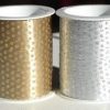 Rubans / Bolducs Paillettes Or Argent mini bobines 10mm x 25m