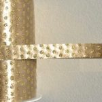 Rubans / Bolducs Paillettes Or Argent mini bobines 10mm x 25m