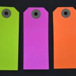 Etiquettes américaines fluo rose jaune ou orange Fabrication France MIF(Exclusif !)