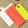 Etiquettes américaines fluo rose jaune ou orange Fabrication France MIF(Exclusif !)