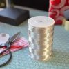 Fil argent métallisé 30m 125m 250m bobines fin MIF
