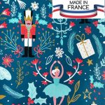 Papier cadeau noël rétro Poupées danseuses soldats Folklore France Recyclable 70cm 50cm