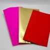 Pochettes cadeaux métallisées dorées et FLUO fantaisie XS JAUNE ROSE VERT OR