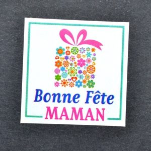 Etiquettes adhésives Bonne Fête Maman