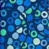 Rouleau / Bobine Cercles bleus verts blancs bobine comptoir papier cadeau 50cm