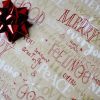Rouleau / Bobine papier Noël Rouge Blanc Or 70cm 50m 25M bobines comptoir France