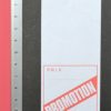 Etiquettes papier "PROMOTION" boutiques rectangle 52 x 120mm et 52 x 60mm une fois pliée