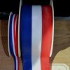 Ruban tri-color 10mm 66mm XS XL Bleu Blanc Rouge