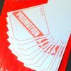 Etiquettes papier "PROMOTION" boutiques rectangle 52 x 120mm et 52 x 60mm une fois pliée