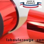 Ruban Bolduc Miroir 70mm Rouge Vert Bleu Doré MIF XXL