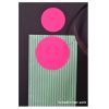 Etiquettes adhésives Rose Fluo 35mm 50mm