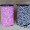 Rubans Bolducs Zèbre Noir Blanc Rose 10mm MIF France