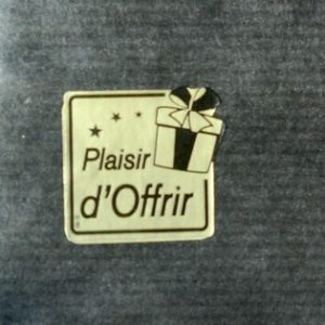 Etiquettes adhésives Plaisir d'Offrir Noir Or Pquet cadeaux mif