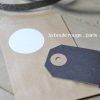 Etiquettes Blanches Brillantes GM