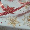 Papier Cadeau Noël Blanc Rouge Etoiles Fabrication France 70cm Comptoir Nôel