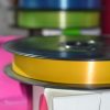 Rubans / Bolducs Lisses 19mm large MIF blanc vert sapin anis orange jaune