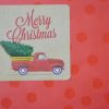 Etiquettes adhésives Joyeuses Fêtes Merry Christmas Retro Vintage Voiture Sapin kraft #mif