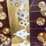Papier Cadeau Noël Crème Ivoire et Chocolat
