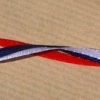Satin Ruban 3 mm double face Jaune Bleu Blanc Rouge 50m Bobine