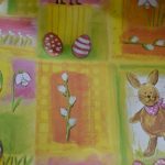 Feuilles papier cadeau Lapin Poussin Oeuf Paques 70cm 100cm paques chocolat