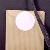 Etiquettes adhésives XL 50mm Argent Doré Kraft Naturel Vernis Blanches mif
