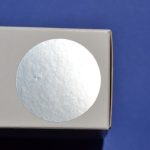 Etiquettes adhésives Argent 35mm mat fabriqués en france gomettes