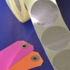 Etiquettes adhésives XL 50mm Argent Doré Kraft Naturel Vernis Blanches mif