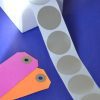 Etiquettes adhésives Argent 35mm mat fabriqués en france gomettes