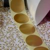 Etiquettes adhésives XL 50mm Argent Doré Kraft Naturel Vernis Blanches mif