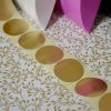 Etiquettes adhésives XL 50mm Argent Doré Kraft Naturel Vernis Blanches mif