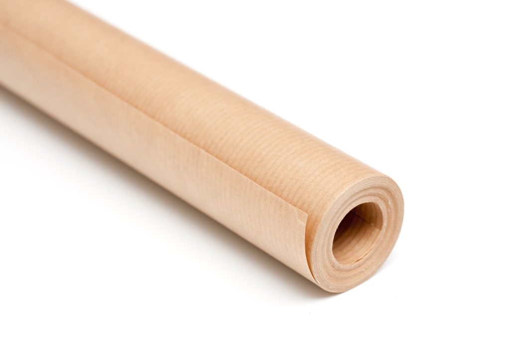 Rouleau / Bobine papier naturel kraft brun vergé rouleaux minis 25m 70cm MIF