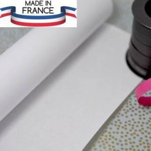 Papier Kraft Naturel BLANC en 100m mif 70cm Fabriqué en France Recycblable Compostable