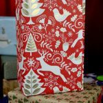 Papier cadeau Noel Rennes Rouge Blanc rouleaux comptoir 70 100m 50m