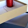 Boîtes Papier Carton Kraft et Noir intérieur blanc MM GM