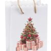 Sacs Papier Or & Blanc Noël PM Etoiles