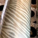Rouleau / Bobine Papier Cadeau Zebre Vert Gris Rouleaux 70cm 100m