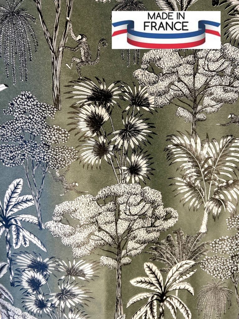 Rouleau de papier cadeau jungle chanvre fabriqué en France