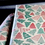 Rouleau Papier Cadeau Kraft Lisse Dessins Silhouettes Sapins Rouge Vert Noël Fêtes fabriqué en France 70cm 50cm